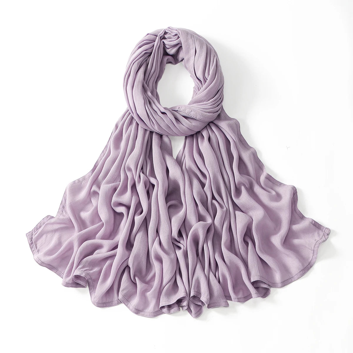 Voile en coton rayonne pour femmes musulmanes, Hijab Modal, écharpe unie, grande taille, Turban islamique, bandeau 190x85cm