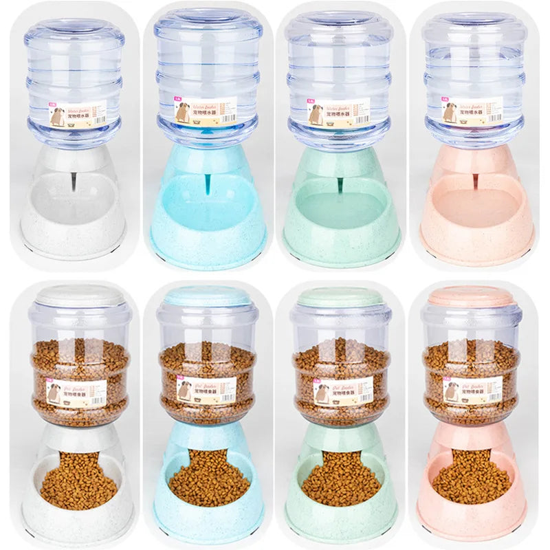 Bols d'alimentation pour animaux de compagnie de grande capacité bol de nourriture pour petit chien distributeur d'eau automatique bols pour chat bols d'alimentation pour animaux de compagnie bol d'eau de boisson