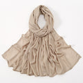 Voile en coton rayonne pour femmes musulmanes, Hijab Modal, écharpe unie, grande taille, Turban islamique, bandeau 190x85cm