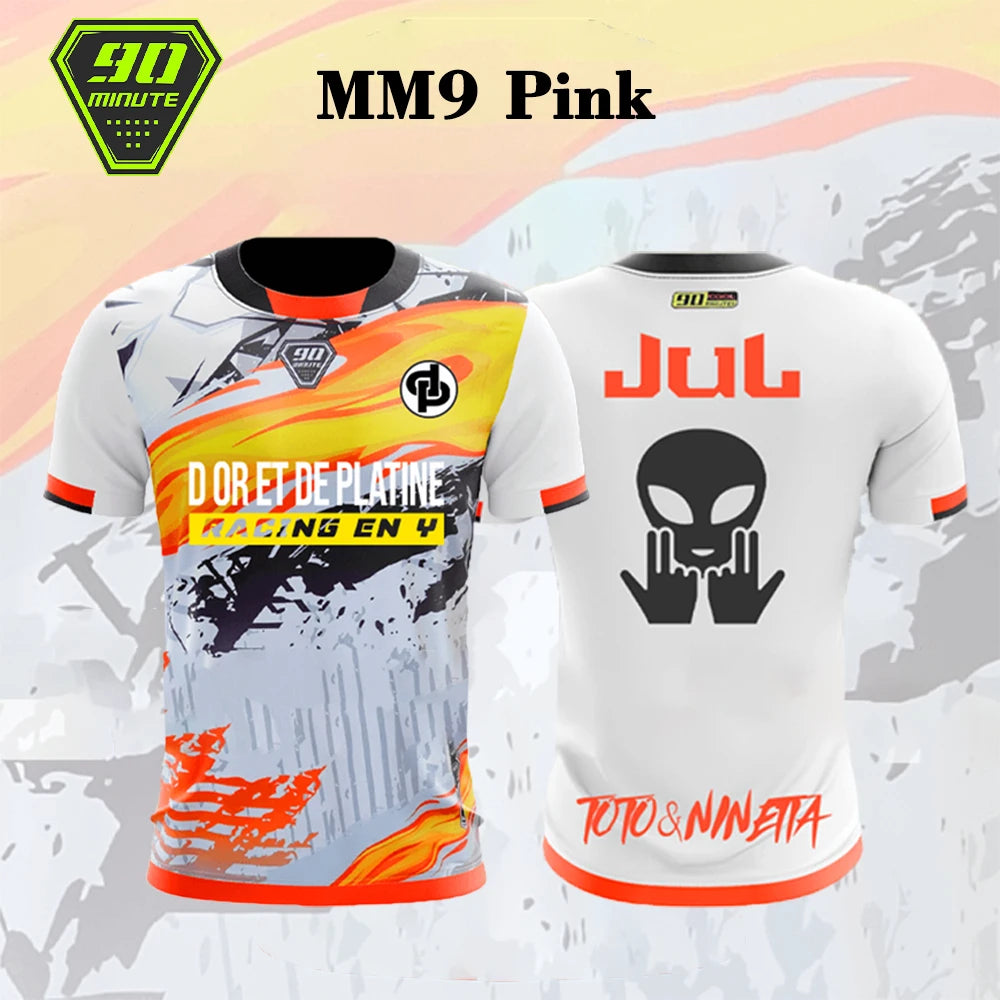 Nouveau Maillot JUL T-shirt été jeunesse respirant et séchage rapide formation Football chemises unisexe personnalisé sport 90 minutes maillots