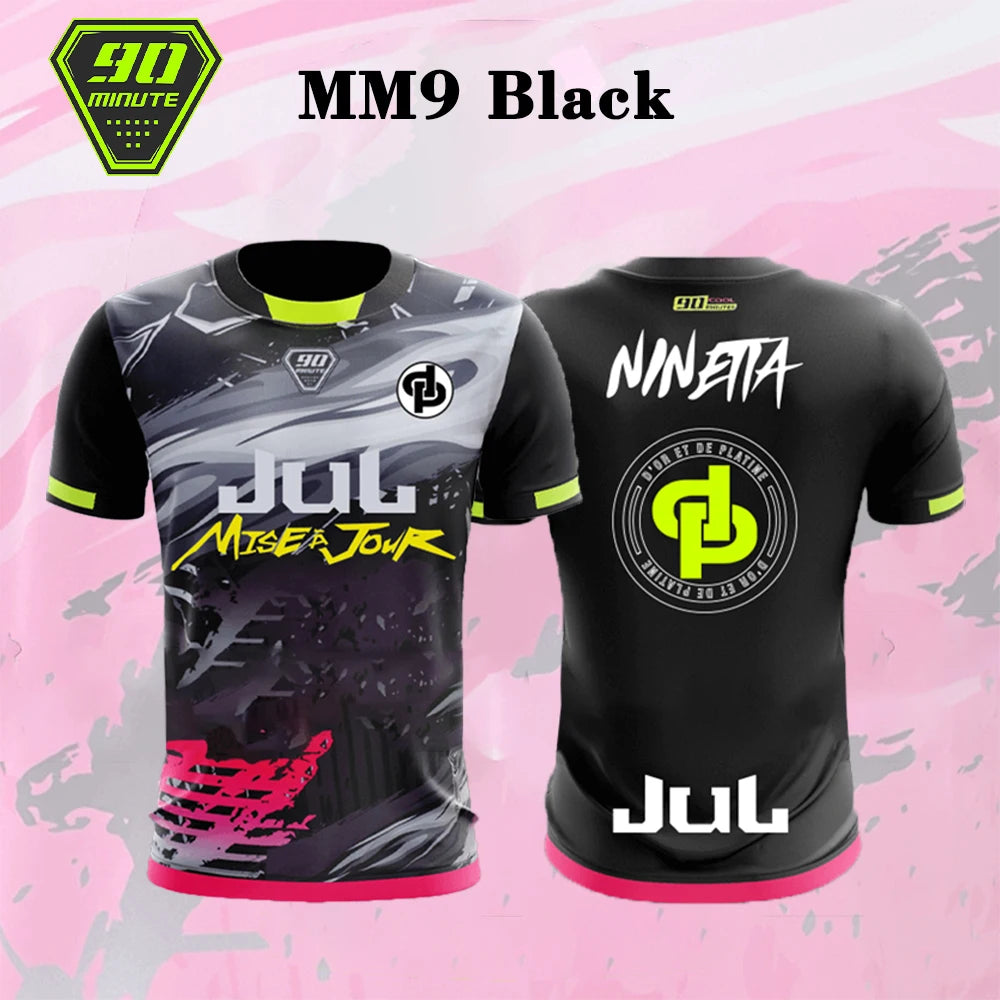 Nouveau Maillot JUL T-shirt été jeunesse respirant et séchage rapide formation Football chemises unisexe personnalisé sport 90 minutes maillots