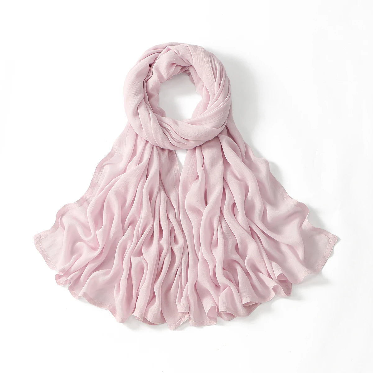 Voile en coton rayonne pour femmes musulmanes, Hijab Modal, écharpe unie, grande taille, Turban islamique, bandeau 190x85cm