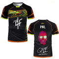 90 Minute PNL J'suis QLF Maillot imprimé T-shirt d'entraînement de football à manches courtes pour hommes et femmes Vêtements pour enfants et adultes