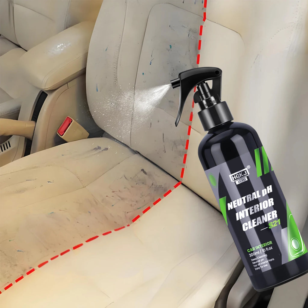 Produit de nettoyage d'intérieur de voiture Nettoyant de plafond Tissu tissé en flanelle de cuir Sans eau Outil de nettoyage automatique sans eau HGKJ S21