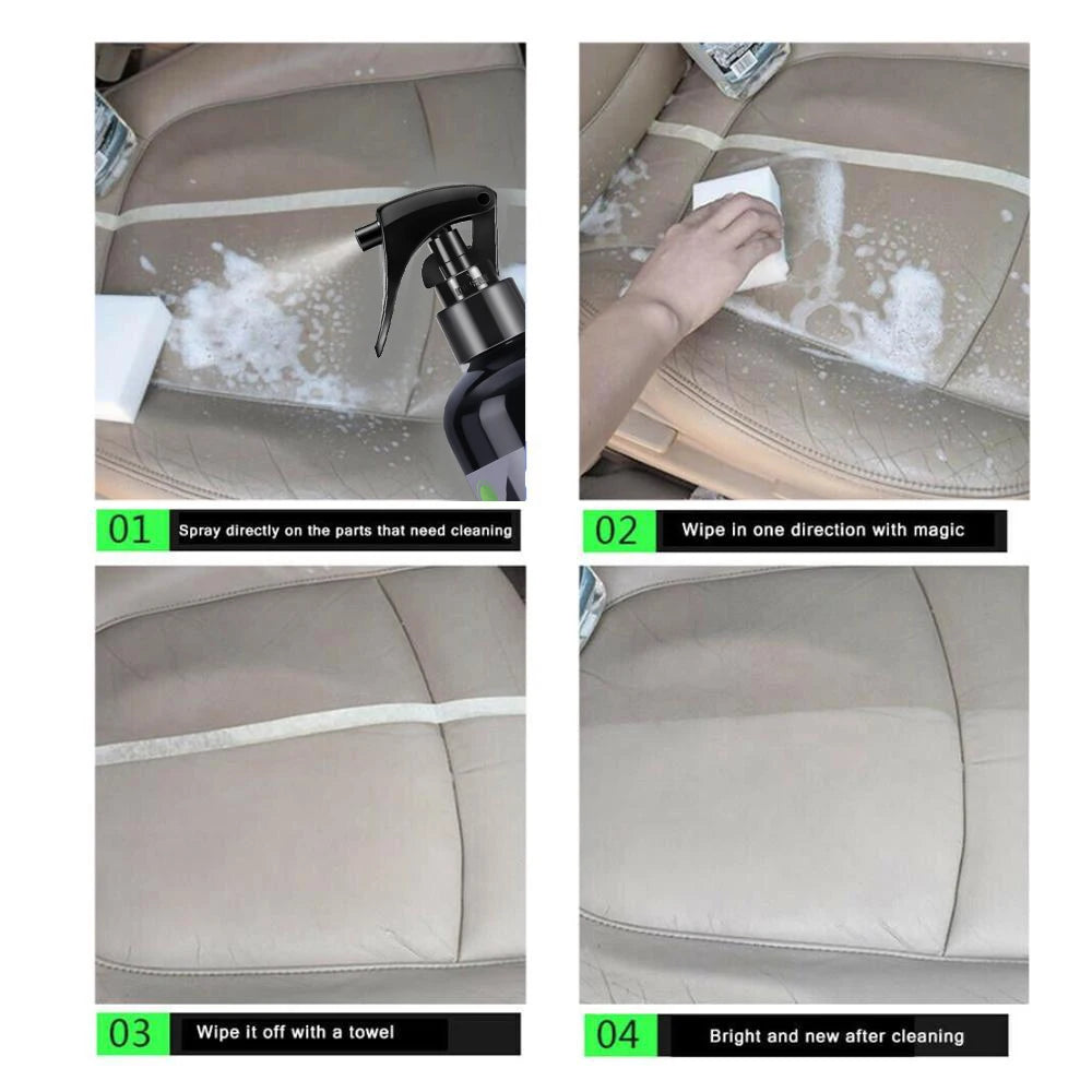 Produit de nettoyage d'intérieur de voiture Nettoyant de plafond Tissu tissé en flanelle de cuir Sans eau Outil de nettoyage automatique sans eau HGKJ S21
